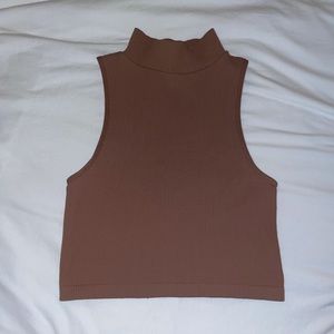 Zara seamless mock neck top